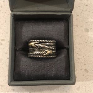 David Yurman Double X Crossover Ring